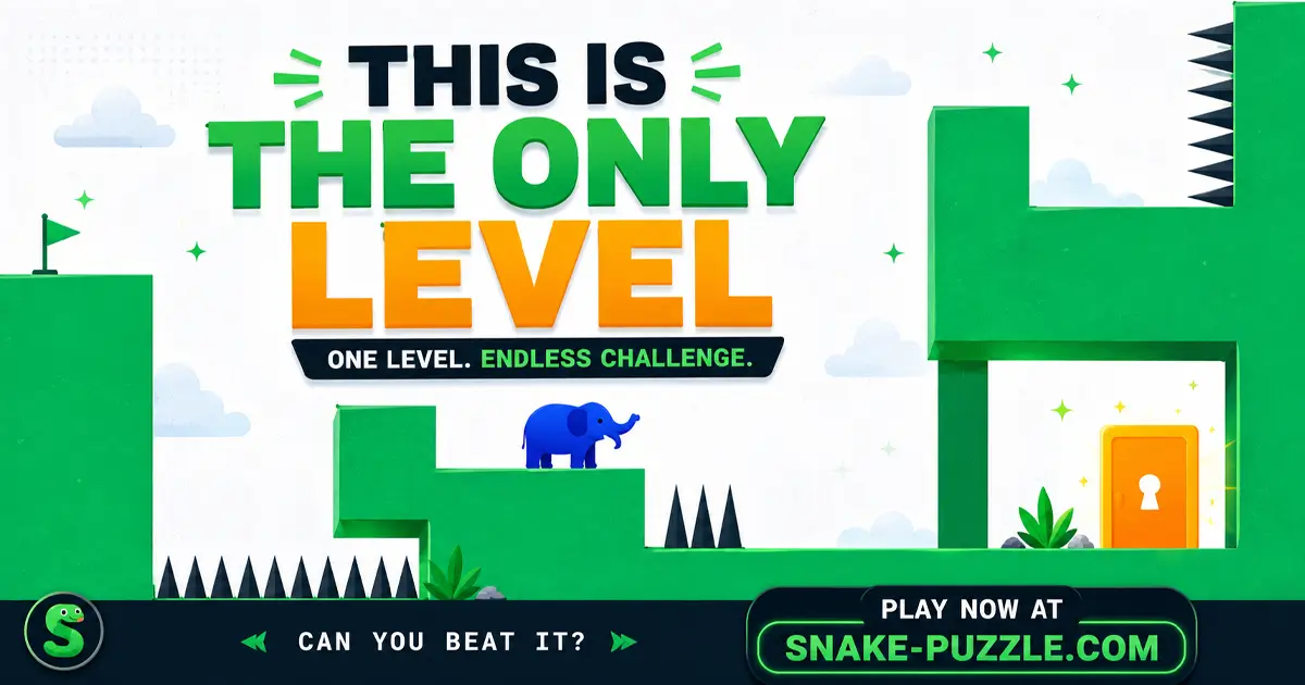 This Is The Only Level | Unique Puzzle Challenge